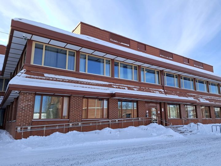 Sammonlahden kirjaston julkisivu